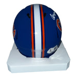 Aaron Chiles Autographed Florida Gators Blue Script Mini Helmet- Beckett