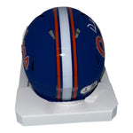 DeBraun Hampton Autographed Florida Gators Blue Script Mini Helmet- Beckett