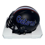 DeBraun Hampton Autographed Florida Gators Black Mini Helmet- Beckett