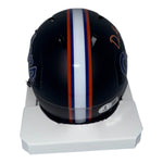 DeBraun Hampton Autographed Florida Gators Black Mini Helmet- Beckett