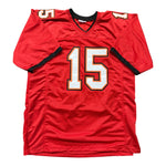 Jalen McMillan Autographed Tampa Bay Buccaneers Red Custom Jersey - Beckett