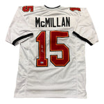 Jalen McMillan Autographed Tampa Bay Buccaneers White Custom Jersey - Beckett