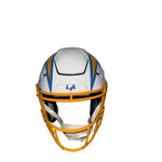 Ladd McConkey Autographed Los Angeles Chargers Riddell Speedflex Helmet with "BTFU" and "2025 NFL TOP 100" Inscriptions - Beckett