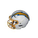 Ladd McConkey Autographed Los Angeles Chargers Riddell Speedflex Helmet with "BTFU" and "2025 NFL TOP 100" Inscriptions - Beckett