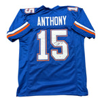 Reidel Anthony Autographed Florida Gators Blue Custom Jersey- JSA