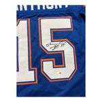 Reidel Anthony Autographed Florida Gators Blue Custom Jersey- JSA