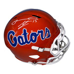 Reidel Anthony Autographed Florida Gators Riddell Full Size Orange Speed Replica Helmet- JSA