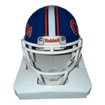 Reidel Anthony Autographed Florida Gators Riddell Blue Script Mini Helmet- JSA