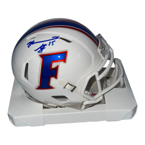 Reidel Anthony Autographed Florida Gators Riddell White Mini Helmet- JSA