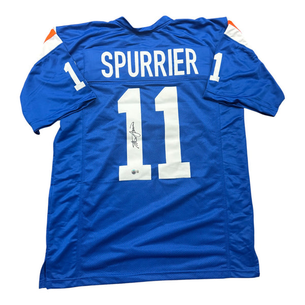 Steve Spurrier Signed #11 Florida Gators Blue Jersey - Beckett Authentic