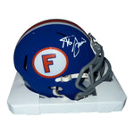 Steve Spurrier Signed Florida Gators Riddell Speed Blue T/B Logo Speed M/H - Beckett