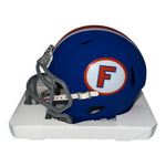Steve Spurrier Signed Florida Gators Riddell Speed Blue T/B Logo Speed M/H - Beckett