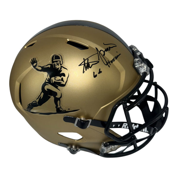 Steve Spurrier Autographed Gold Heisman Full Size Replica Helmet with "66 Heisman" Inscription- Beckett QR