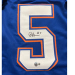 Jacquez Green Autographed Florida Gators Blue Custom Jersey- Beckett QR