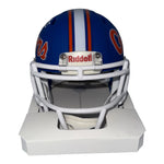 Jacquez Green Autopgraphed Florida Gators Blue Riddell Mini Helmet- Beckett QR
