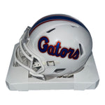 Jacquez Green Autopgraphed Florida Gators Riddell White Mini Helmet- Beckett QR