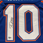 Tank Hawkins Autographed Florida Gators Blue Custom Jersey- Beckett Qr