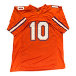 Tank Hawkins Autographed Florida Gators Orange Custom Jersey- Beckett Qr