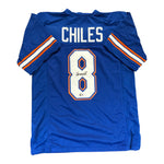 Aaron Chiles Autographed Florida Gators Blue Custom Jersey- Beckett Qr