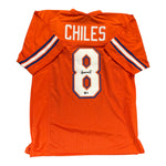 Aaron Chiles Autographed Florida Gators Orange Custom Jersey- Beckett Qr