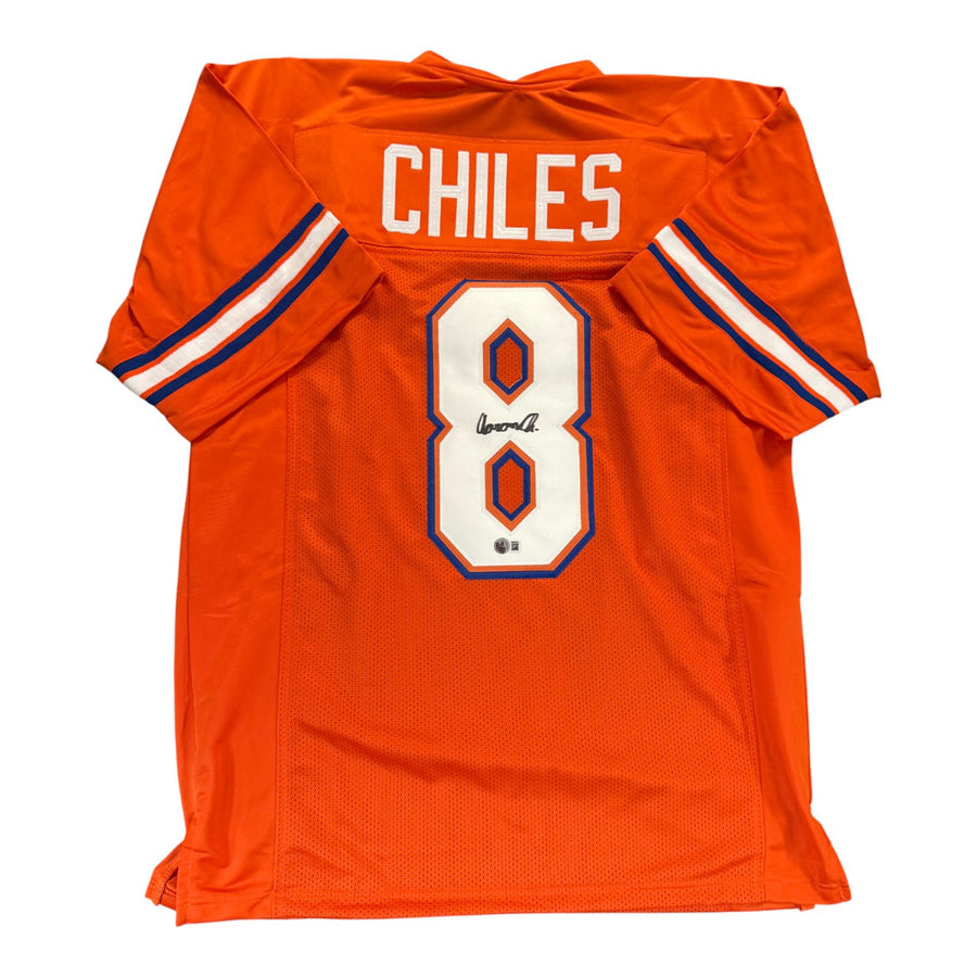 Aaron Chiles Autographed Florida Gators Orange Custom Jersey- Beckett Qr