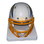 Ladd McConkey Autographed Los Angeles Chargers Riddell White Mini Helmet - Beckett