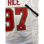 Simeon Rice Autographed Tampa Bay Buccaneers White Custom Jersey- JSA