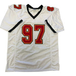 Simeon Rice Autographed Tampa Bay Buccaneers White Custom Jersey- JSA