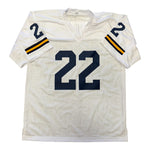 Justice Haynes Autographed Michigan Wolverines White Custom Jersey- Beckett