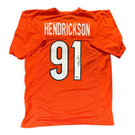 Trey Hendrickson Autographed Cincinnati Bengals Orange Custom Jersey- Beckett