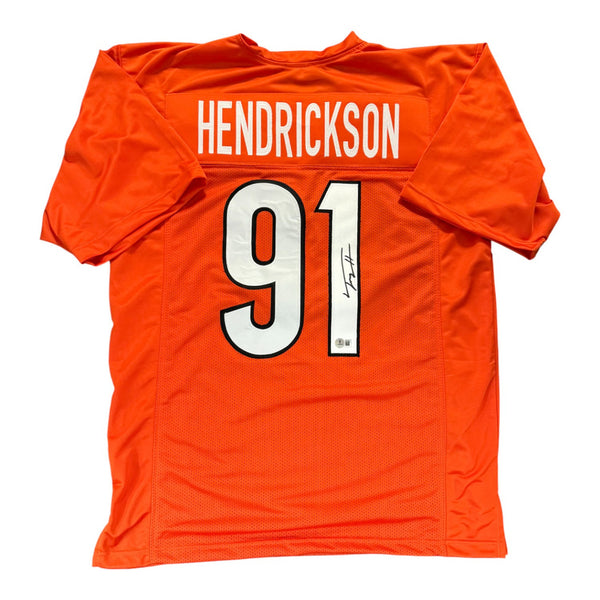 Trey Hendrickson Autographed Cincinnati Bengals Orange Custom Jersey- Beckett