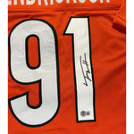Trey Hendrickson Autographed Cincinnati Bengals Orange Custom Jersey- Beckett