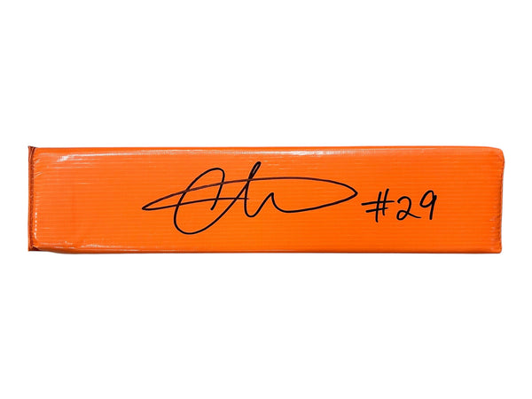 Christian Izien Autographed Orange Endzone Pylon - Beckett