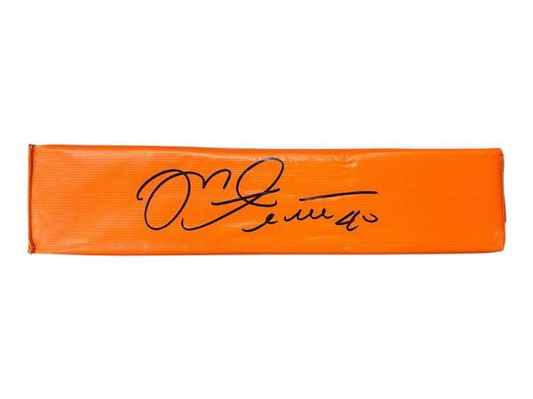 Mike Alstott Autographed Orange End Zone Pylon - Beckett