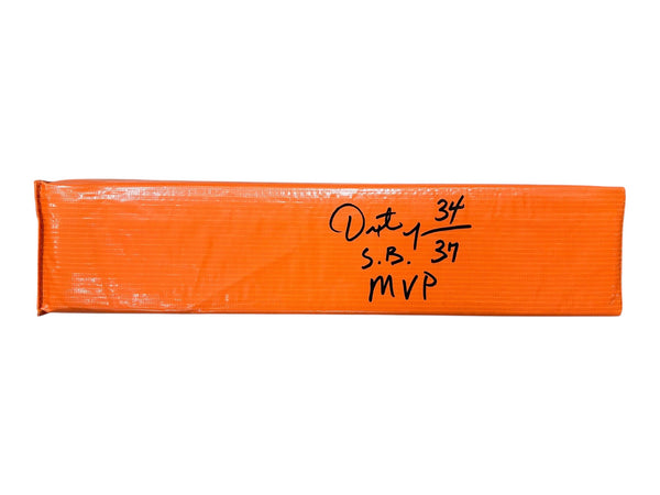 Dexter Jackson Autographed Orange Endzone Pylon w/ 'SB 37 MVP' Inscription - Beckett