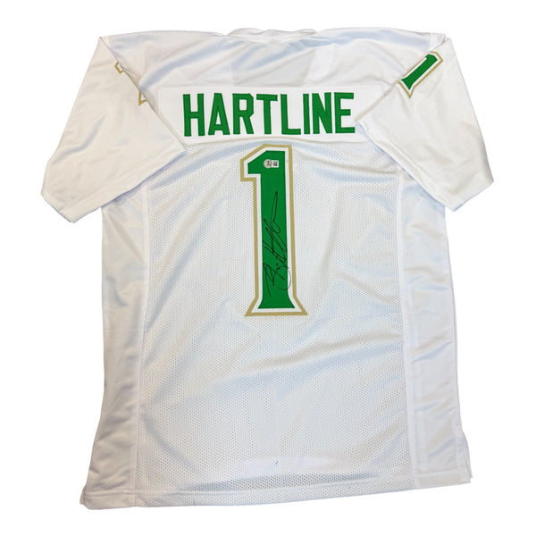Brian Hartline Autographed USF White Custom Jersey- Beckett