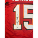 Tez Johnson Autographed Tampa Bay Buccaneers Red Custom Jersey- JSA