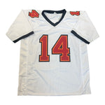 Brad Johnson Autographed Tampa Bay Buccaneers White Custom Jersey- JSA