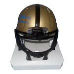 Steve Spurrier Autographed Gold Riddell Heisman Mini Helmet with "66 Heisman" Inscription- Beckett