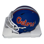 Caleb Banks Autographed Florida Gators Blue Riddell Speed Mini Helmet- JSA