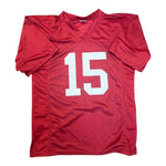 Ty Simpson Autographed Alabama Crimson Tide Crimson Custom Jersey- Beckett