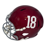 Ty Simpson Autographed Alabama Crimson Tide Riddell Full Size Speed Replica Helmet- Beckett