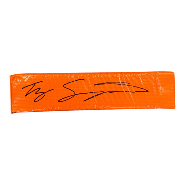 Ty Simpson Autographed Endzone Pylon- Beckett