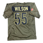Logan Wilson Autographed Cincinnati Bengals Salute to Service Custom Jersey - Beckett