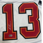 Mike Evans Autographed Tampa Bay Buccaneers White Custom Jersey- Beckett