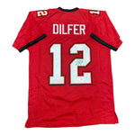 Trent Dilfer Autographed Tampa Bay Buccaneers Red Custom Jersey-Beckett