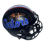 Steve Spurrier Autographed Florida Gators Black Riddell Full Size Replica Helmet- Beckett