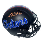 Caleb Banks Autographed Florida Gators Black Riddell Full Size Replica Helmet- Beckett
