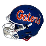 3 Heisman Autographed Florida Gators Riddell Blue Speedflex Authentic Helmet- Beckett