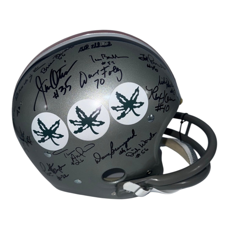 1968 OSU Team Autographed Schutt Full Size Suspension helmet- Certified Authentic